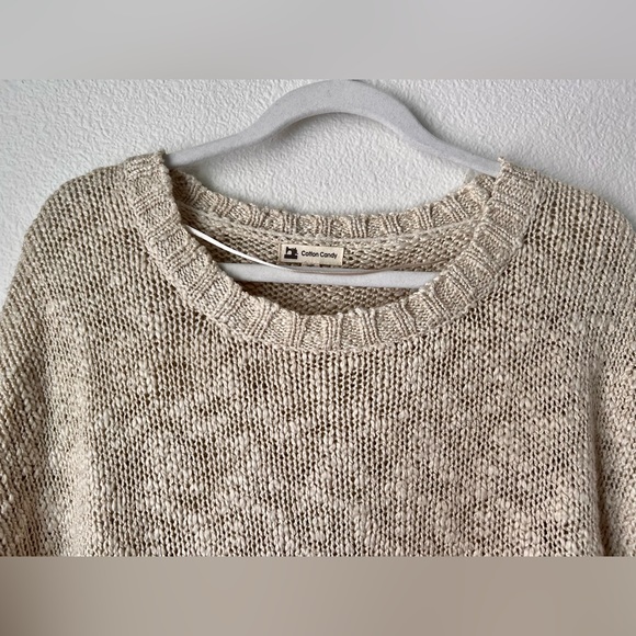 Cotton Candy Cream Knit Sweater - Picture 2 of 8